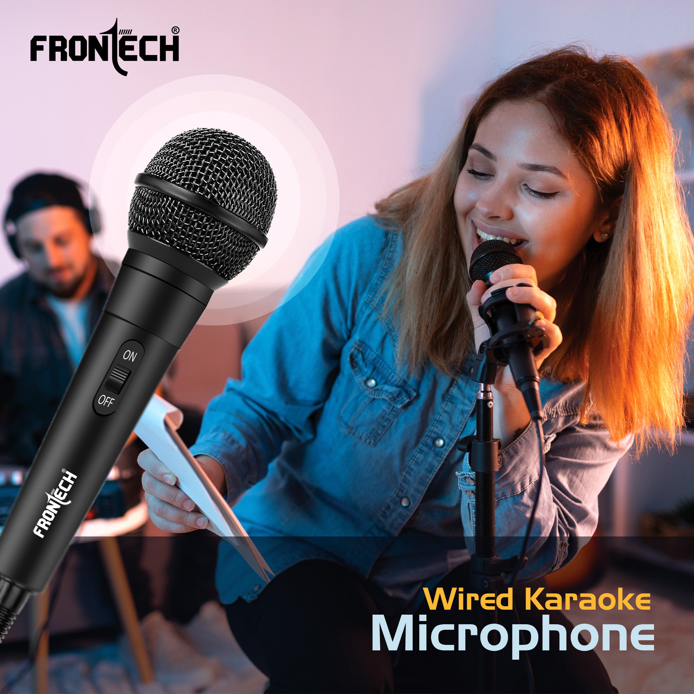 Frontech Microphone with 3m Cable (HF-0014) Frontech Microphone with 3m Cable (HF-0014)
